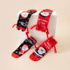 Trendy Cartoon Christmas Mid-Tube Magnetic Grip Socks for Autumn and Winter