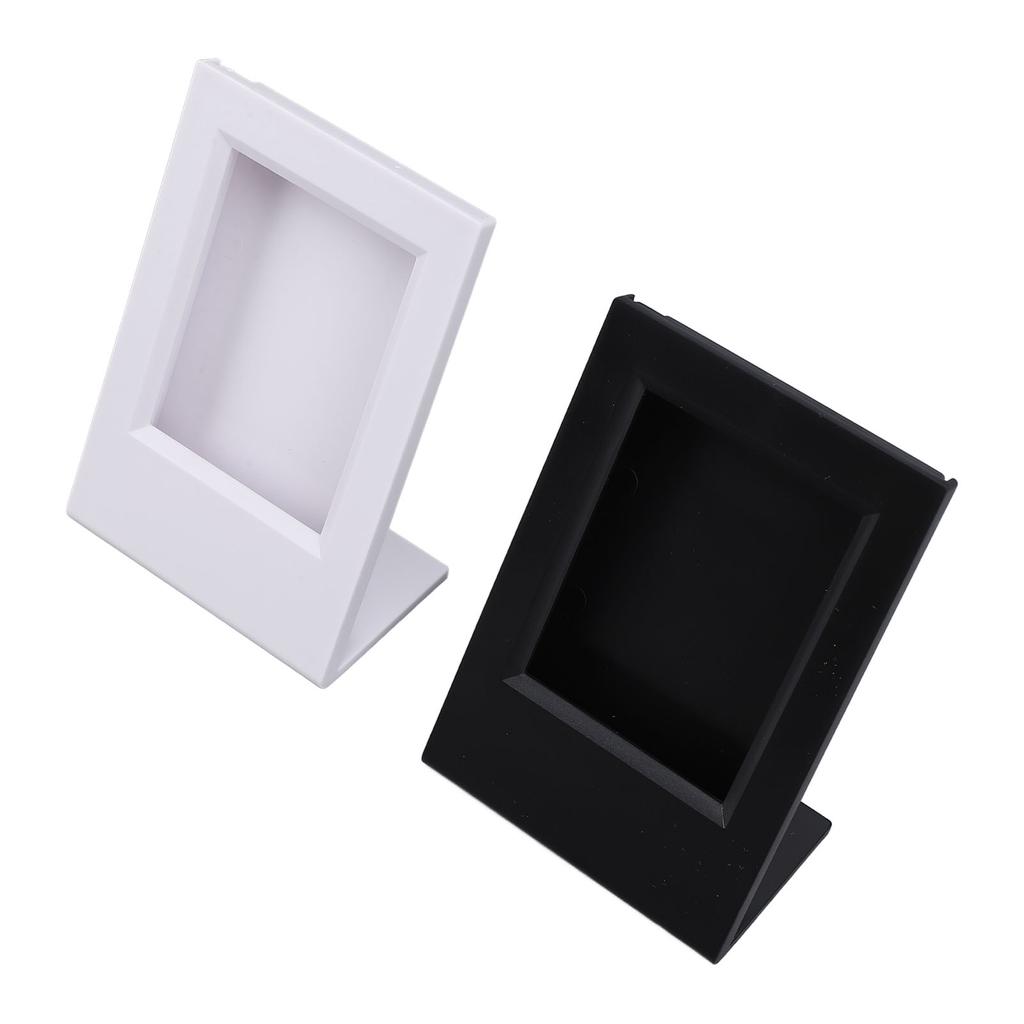 2pcs L Shape Photo Frame Acrylic Collectible Decoration Simple Ideal Present Slanted Picture Frame f