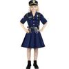 Halloween children's police uniform suit long sleeves, Halloween cosplay professional play male and female police uniform