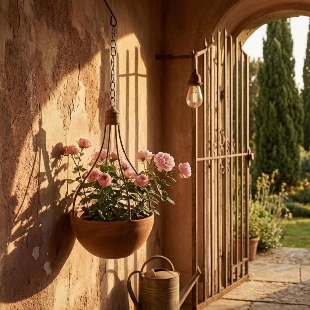Lightweight Hanging Flower Vase Decorative Plant Pot Creative Garden Planter Outdoor Dried Flower