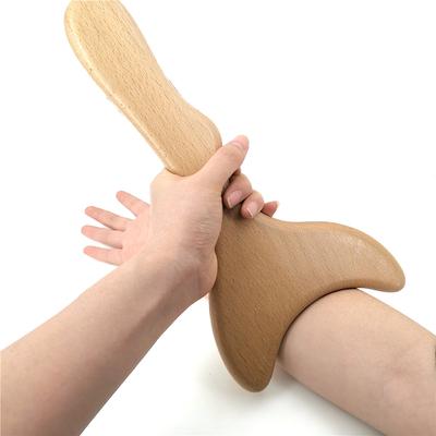Holz-Lymphdrainage-Massagepaddel, manuelles Anti-Cellulite-Gua-Sha-Werkzeug, Muskelschmerzlinderung, Weichteiltherapiegerät