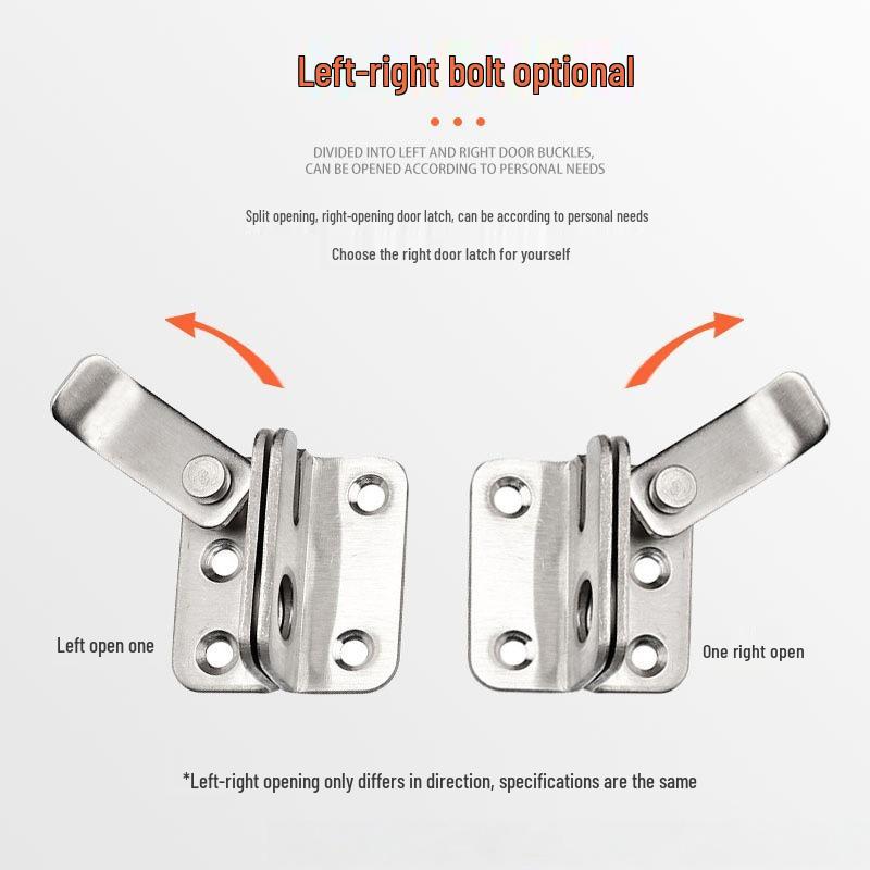 Stainless Steel Anti-Theft Indoor Door & Window Lock Bolt