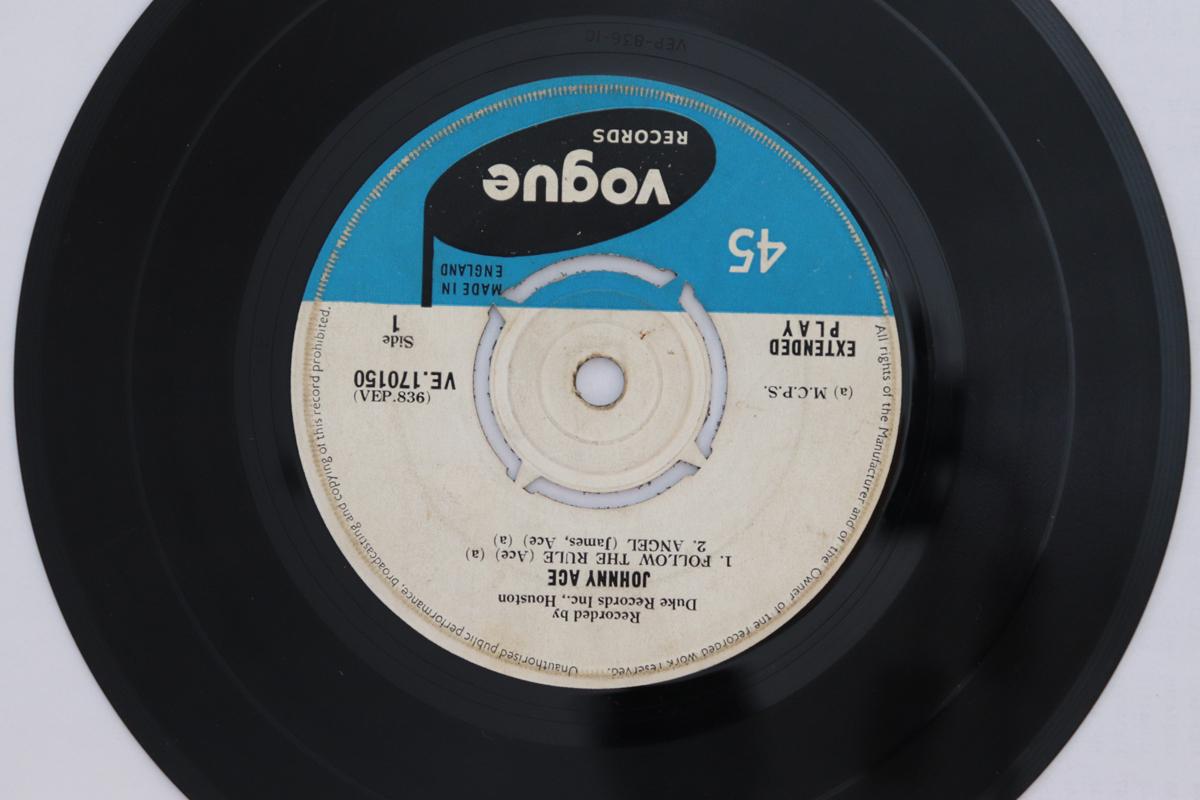 

7inch Record JOHNNY ACE - Johnny Ace VE170150 Vogue Records L 1963 UK Blues Used