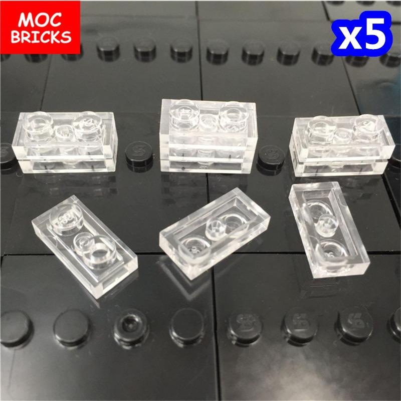 50pcs / lot MY OWN CREATION Blocks Transparent Clear Plate Block 1x1 1x2 1x4 1x6 02426 4070 Learning Building Blocks Children Playthings