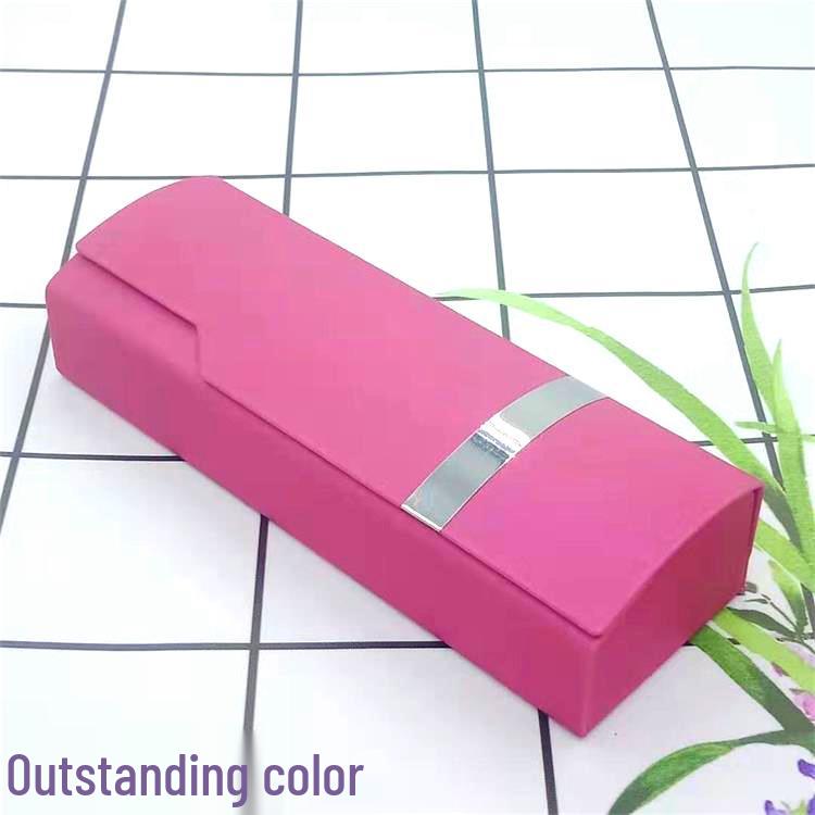 Handmade Brushed Iron Eyeglass Case for Myopia Glasses - Custom Print Available