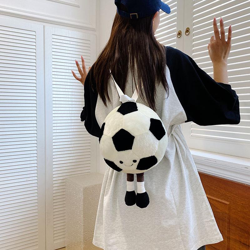 Cute In Style Basketball Football Fun British Doll Backpack Birthday Gift Kindergarten Primary School Raw Plush