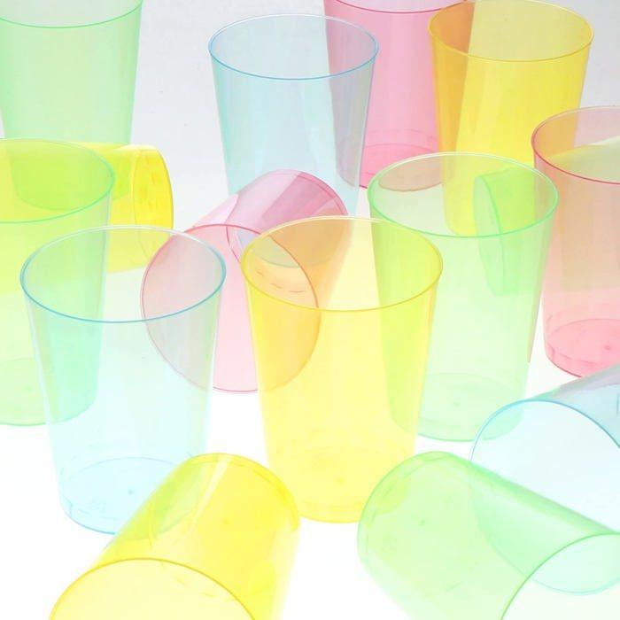 Gobelet - com-four - cf17486 - 24 pièces - plastique - réutilisable - lave-vaisselle