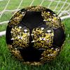 WU TANG Indoor Soccer Ball Colorful Machine Stitched PVC Size 5 Team Training Competition Ready Durable High-Bounce Cool Sports Gift