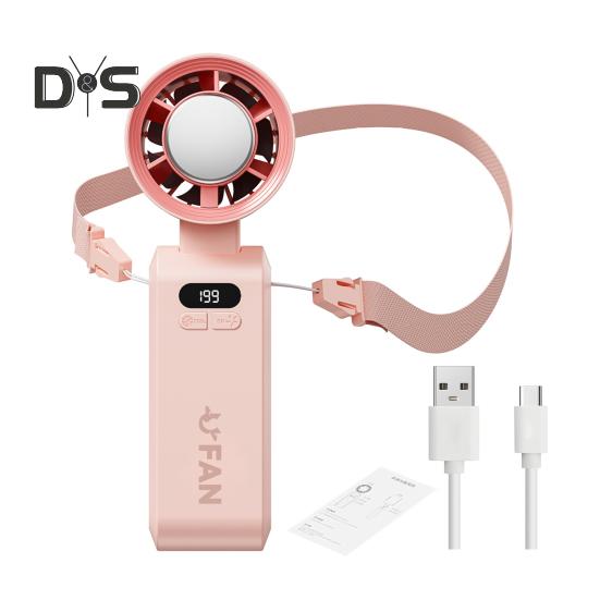 

Персональный перезаряжаемый вентилятор-охладитель воздуха 1-199 скоростей регулируемый цифровой дисплей 105 000 об/мин мощный воздушный поток складной охлаждающий вентилятор