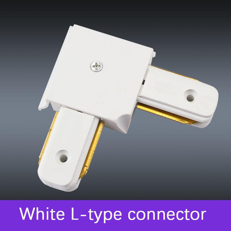 1pcs led Track light rail 50cm PVC white  black lead rail connectors rail 2 Wire bracket accessories
