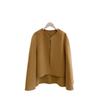 Small Shawl Cloak Jacket Double-sided Wool Coat Short Design Autumn and Winter Women's Black Camel