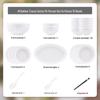Pure White Nordic Bone China Dinnerware Set