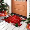 1Pcs Anti Fatigue Kitchen Rugs Christmas Print Waterproof Non-Slip Thick Cushioned Kitchen Mat Heavy Duty Comfort Standing Mat for Kitchen
