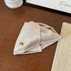 Satin Cloth Shark Clamp Simple Shell Hair Accessories Fashion Ponytail Hair Clip  Back of Head