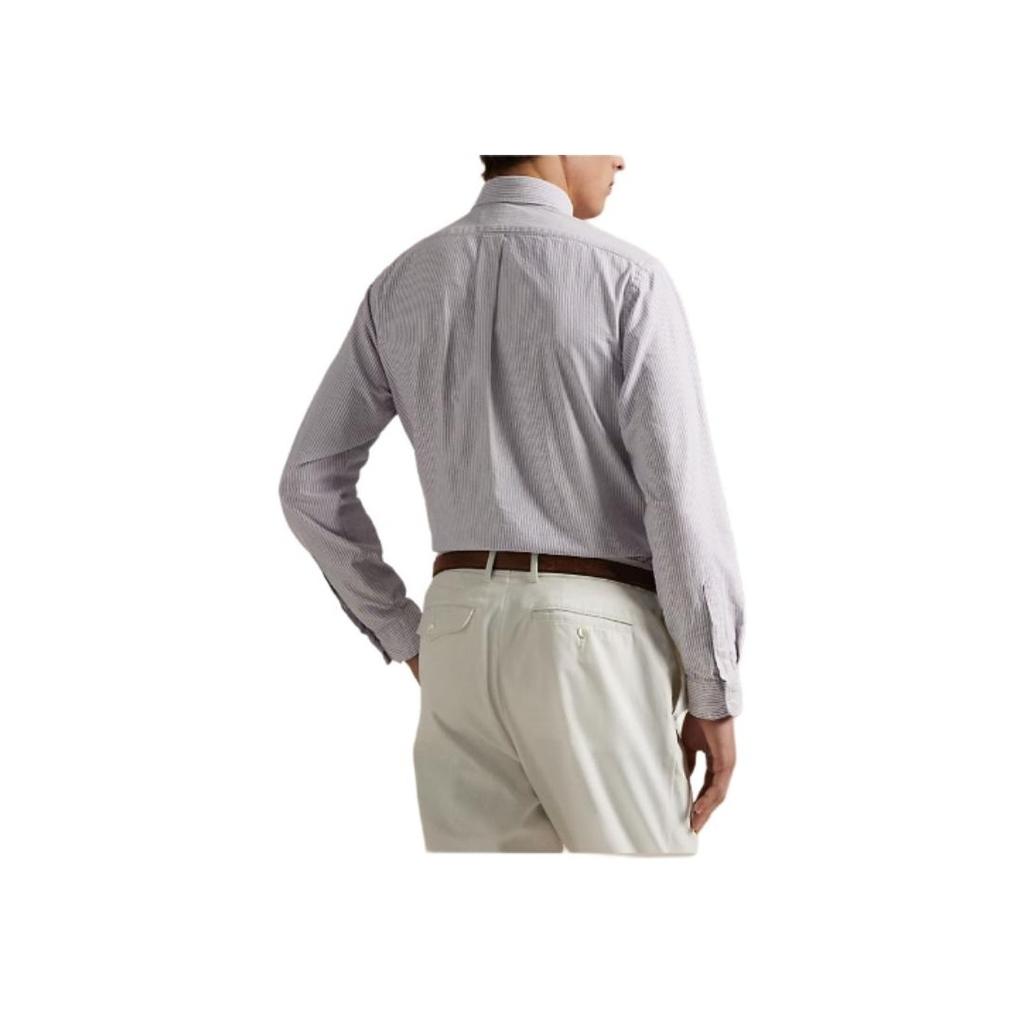 Polo Ralph Lauren Logo Embroidered Button Long Sleeve Shirt Men shirts White 710942746-003