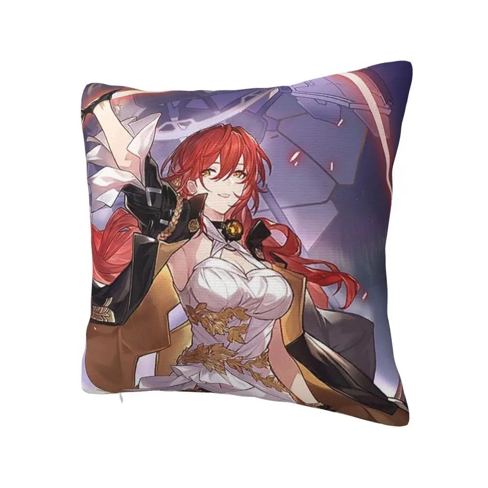 Himeko Honkai Star Rail Pillowcase Printing Polyester Cushion Cover Decorative Pillow Case Cover Home Dropshipping