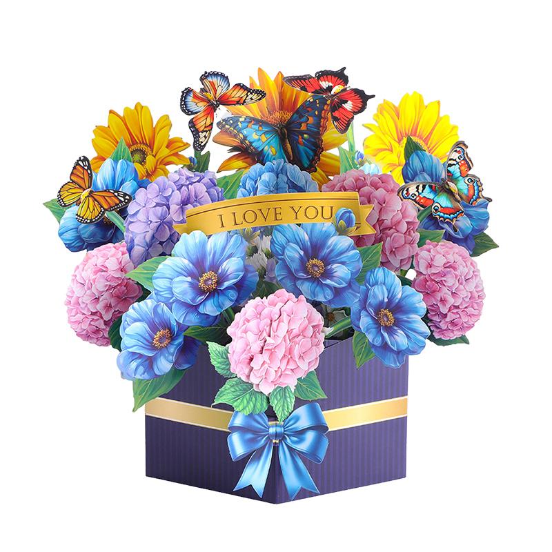 

3D Pop-Up Flower Greeting Card Multi-Style for Mother s Day Birthday Wedding Valentine s Day Anniversaries Perfect Gift Postcard