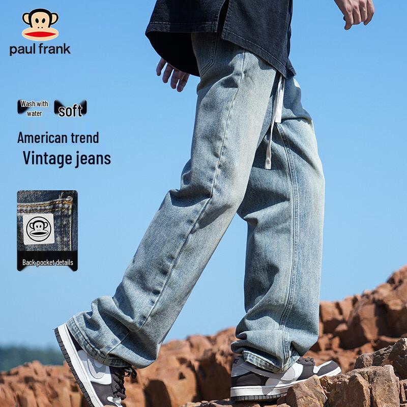 

Мужские джинсы Paul Frank свободного прямого кроя в американском повседневном стиле XL