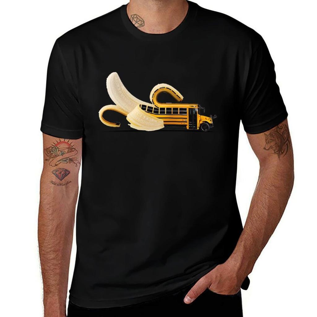 Banana Bus Tshirt Urban Style Casual Short Sleeve Top