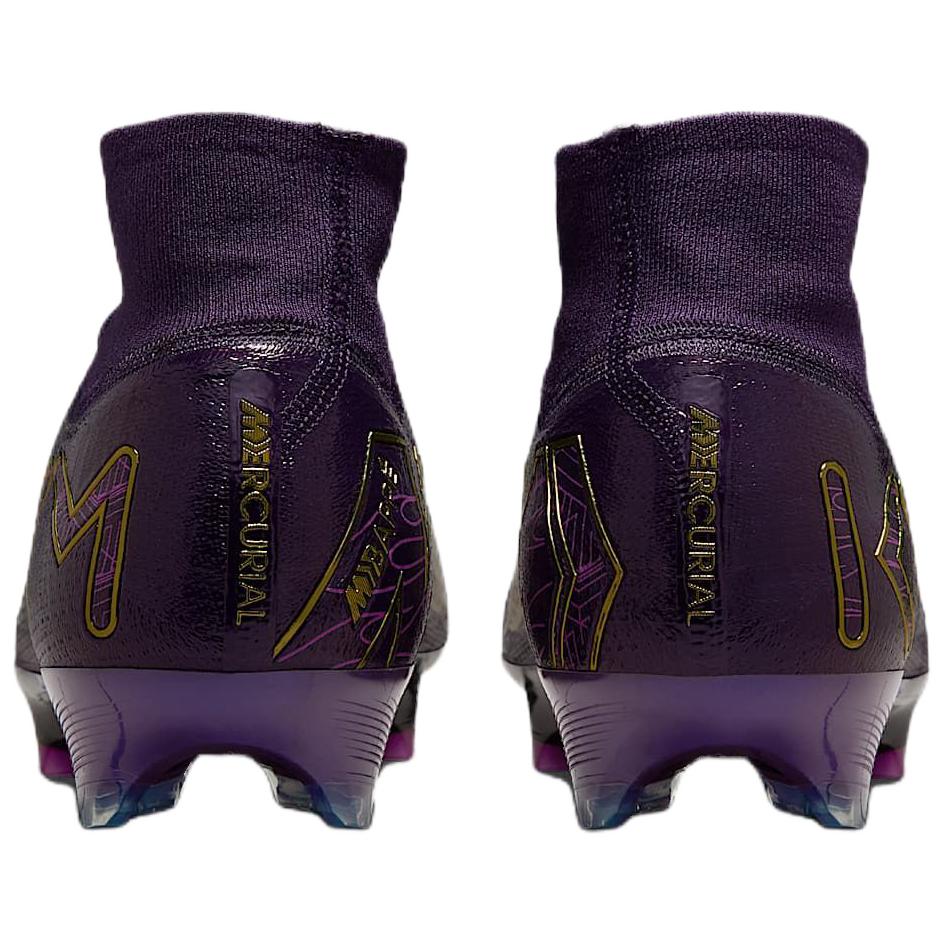 Nike Kylian Mbappé x Zoom Mercurial Superfly 10 Elite FG Grand Purple Men Sneakers Pale-Ivory FQ8692-500