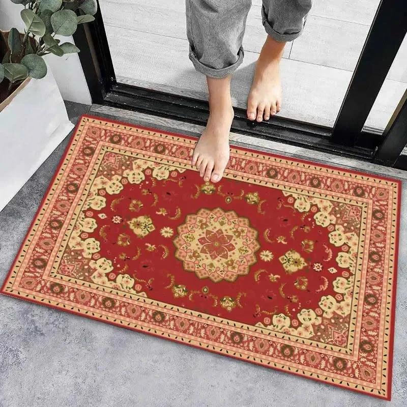 

Entrance Door Mat Home Decoration Bohemian Ethnic Carpet Modern Geometric Cartoon Print Non-Slip Absorbent Bathroom Kitchen Rug 40X60CM