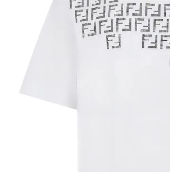 Fendi FW22 Monogram Print T-shirt Men's White