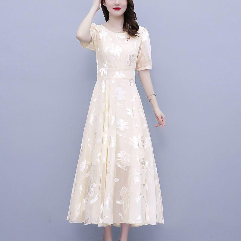 

Women s Slimming High-Grade Printed Bodycon Skirt Dress 2023 – New Fairy Style 4XL 159-173 lbs шампанського