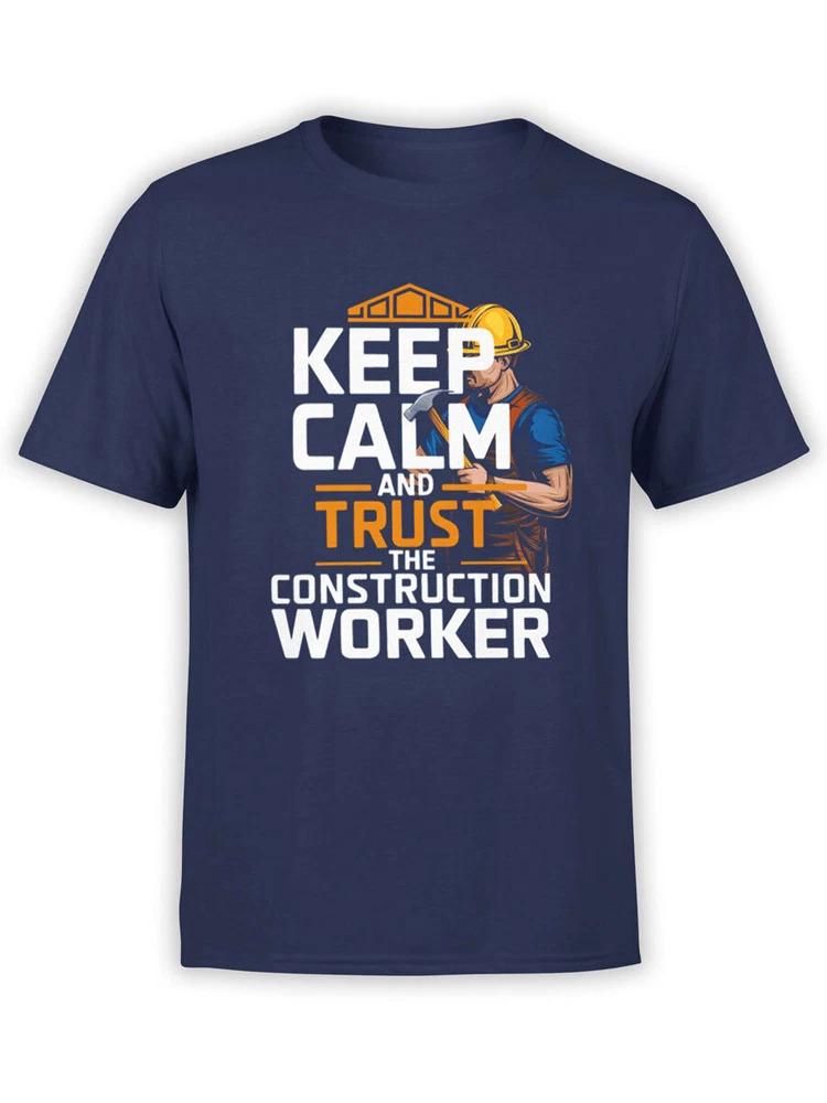 Builder Tshirt Collection Keep Calm Construction Worker S