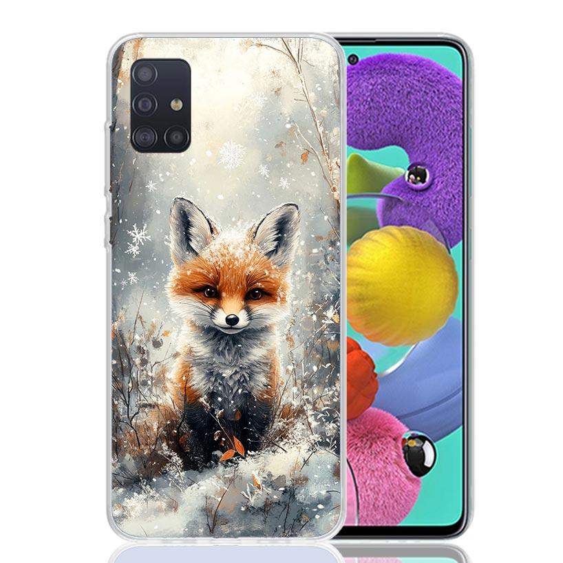 

Чехол для телефона с животным лисой для Samsung Galaxy A52 A51 A50S A12 A22 A32 A72 A10S A30S A31 A71 Note 20 Ultra 10 Plus S10 Galaxy A52 A51 Samsung A10