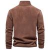 STORN Mens Thicken Warm Fleece Sweatshirt Jacket Quarter Zipper Mock Neck Pullover Men's Sweatshirt Soft Shell Mens Jacket