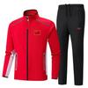 Unisex Chinese Martial Arts Sports Uniform: New Style Two-Piece Casual Suit with Stand-up Collar for Coaches and Teams Running or Training