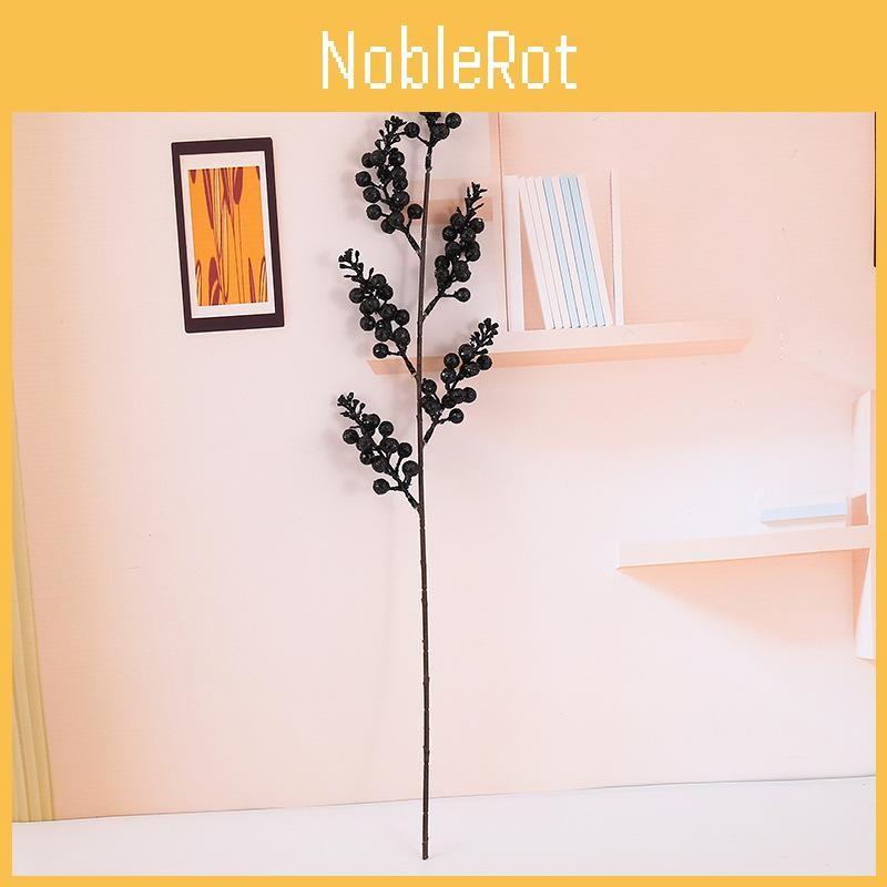 Faux Berry Christmas Flower Ornament With Sparkling Glitter Holiday Decor Home