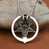 Accessories Retro Domineering Animal Sheep Stainless Steel Pendant Necklace Men's Personality Punk Sheep Head Pendant