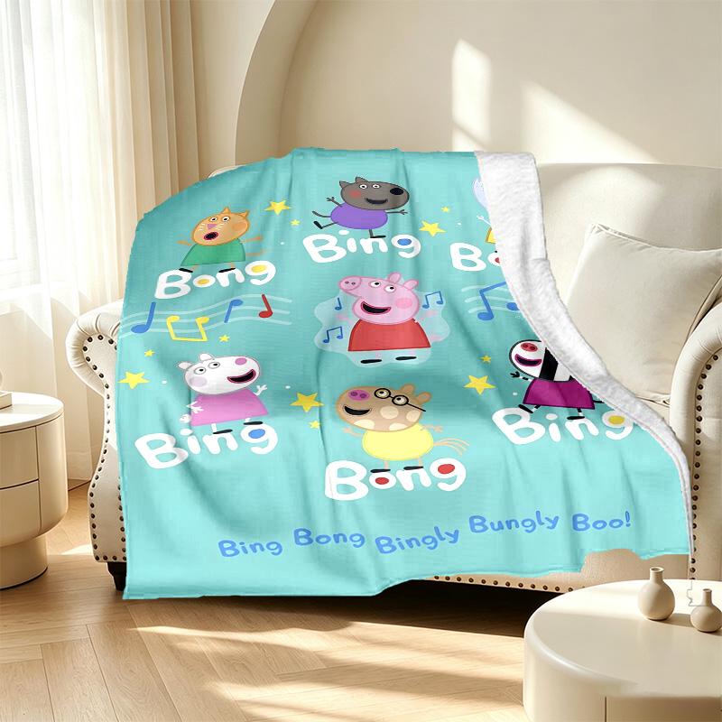 Cartoon animation Pattern Blanket for Home Decoration, Bed, Sofa, Car Travel, Camping, Suitable for All Seasons, Birthday Christmas Gift