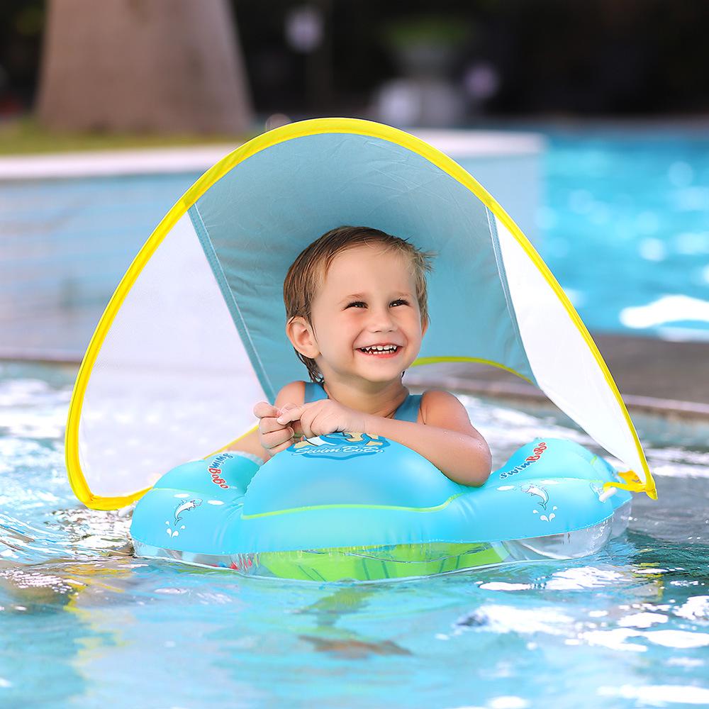 Swimbobo Baby Underarm Swim Ring with Sunshade - Children's Pool Float