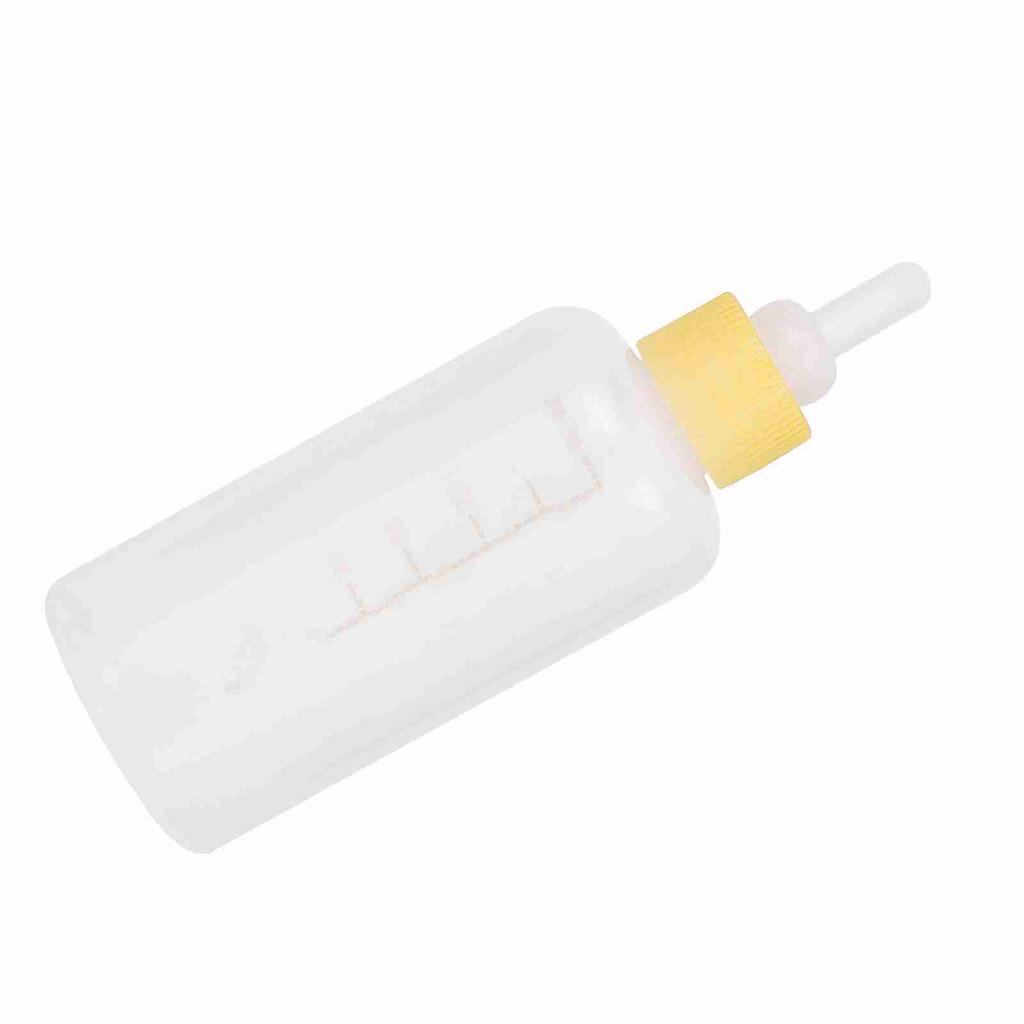 6PCS/ Set 60ml Pet Puppy Kitten Feeding Bottle Small Dog Cat Milk Nursing Care Kit (Yellow)