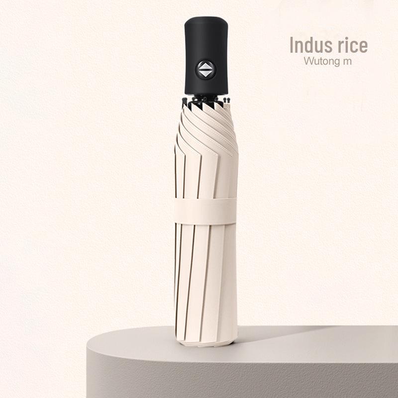 36-Rib Auto-Fold Umbrella with Custom Logo for Sun Protection and Promotion