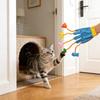 Toys For Indoor Cats, Funny Play Glove Toys Stuffed Plush Teaser Mitts With Built-in Bell Five- Scratch Teasing Toy For Indoor Cats