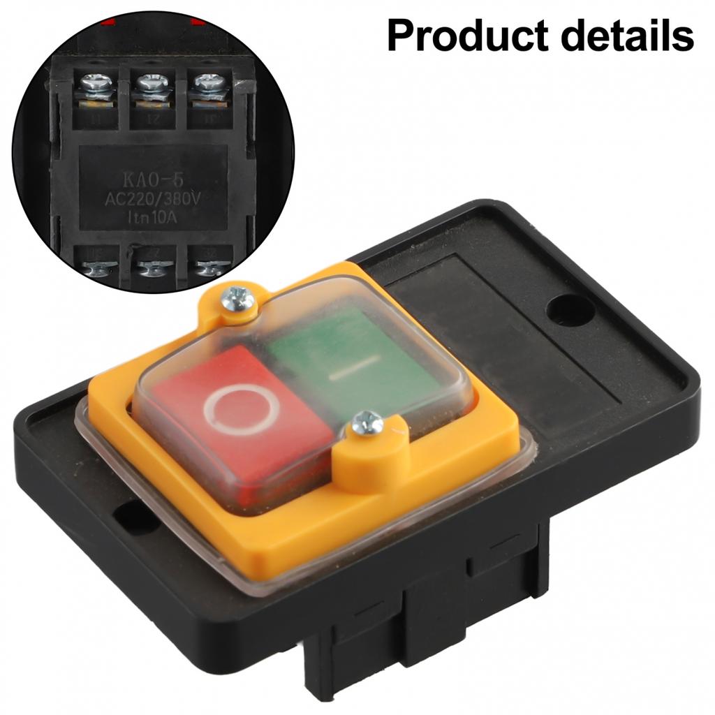 Switch Fit For 10A AC 220/380V Machine Drill ON OFF
