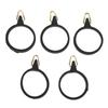 5pcs Fishing Rod Hook Holder Rubber Circle Stainless Steel Fishing Pole Hook Keeper for Bait Tool