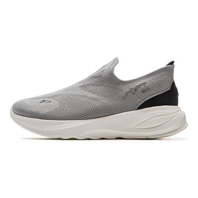 Li Ning SOFT GO 2 Breathable Moisture Wicking Low Top Casual Shoes Men's Gray AGLV017-10