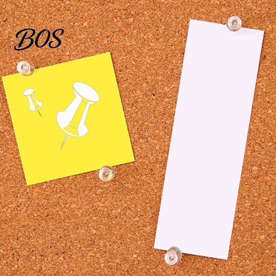 Transparent Push Pins 100/200/500Pcs Clear Pins, Plastic Head Thumb Tacks, Office Steel Pointed Nails for Cork Board, Bulletin Board High-quality