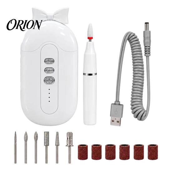 Cordless Nail Polishing Pen Electric Drill Machine with Bit Storage Case, 17000RPM Portable File Tool Kit for Trimming, Professional Manicure Pedicure