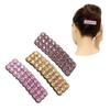 2Pcs Rhinestones Shiny Hair Clips for Women,Rectangular Hairpins Korean Barrettes Hair Accessories,Temperament Hair Accessories for Women,Clips and