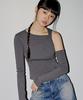 TOPGIRL Twisted Detail Shoulder Cutout Top_T326Tp122