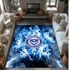 Tappeto Morbido Area Rug con Motivo Calcio Portsmouth FC Antiscivolo Tappeto per Pavimento Interno Tappetino Decorazione Sportiva per Camera da Letto