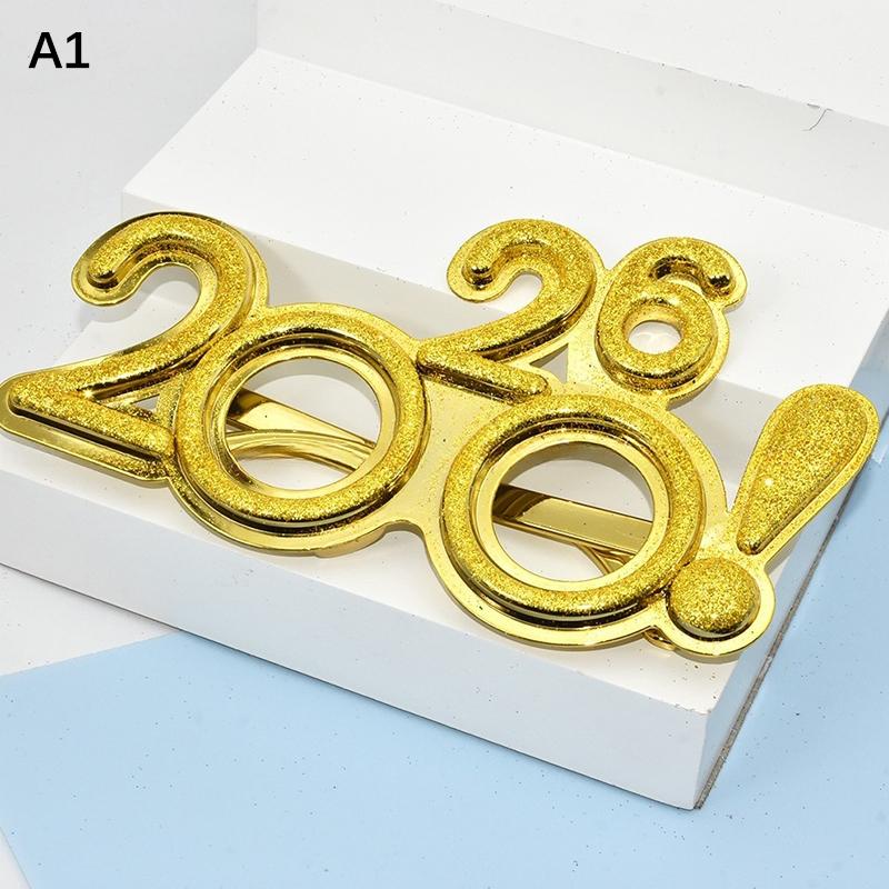 2026 Číslo Brýle Šťastný Rok Brýle Diamantové Třpytivé Sluneční brýle Cosplay Rekvizita Vánoční Párty Dekorace Zábavné Brýle