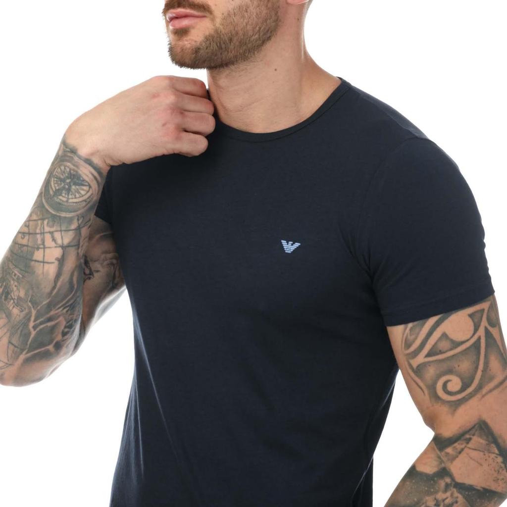 Emporio Armani Mens Crew Neck T-Shirt (Pack of 2)