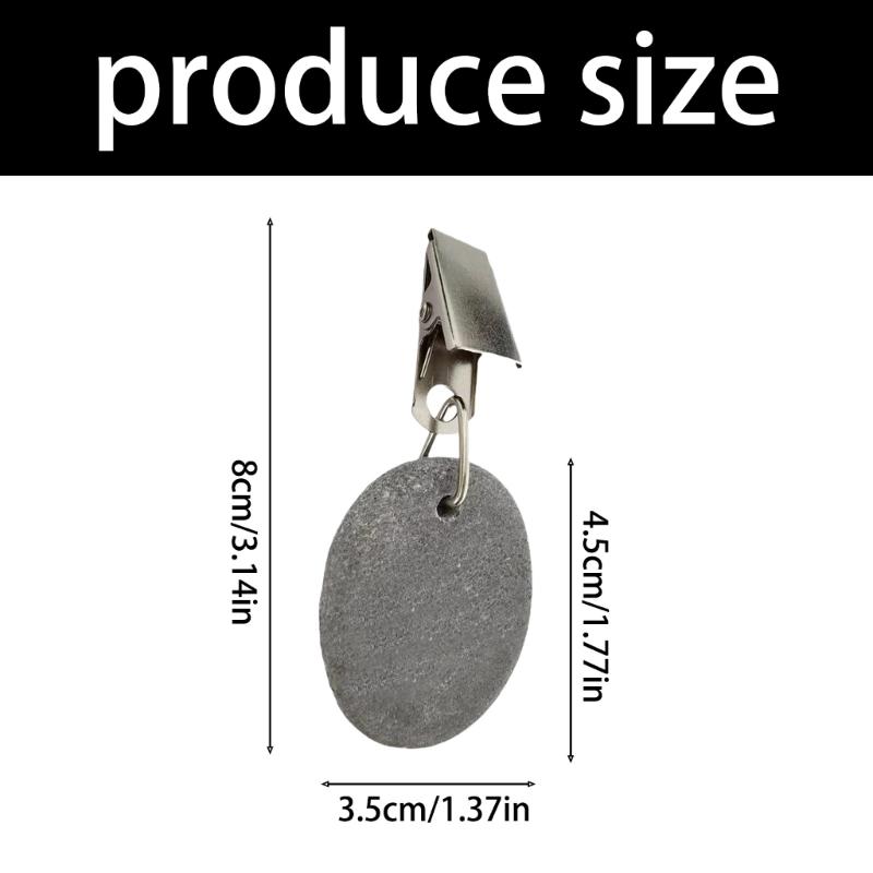 Outdoor Tablecloth Clamps With Creative Marble Weights For Securing Fabric On Picnics And Indoor Dining Practical Decors