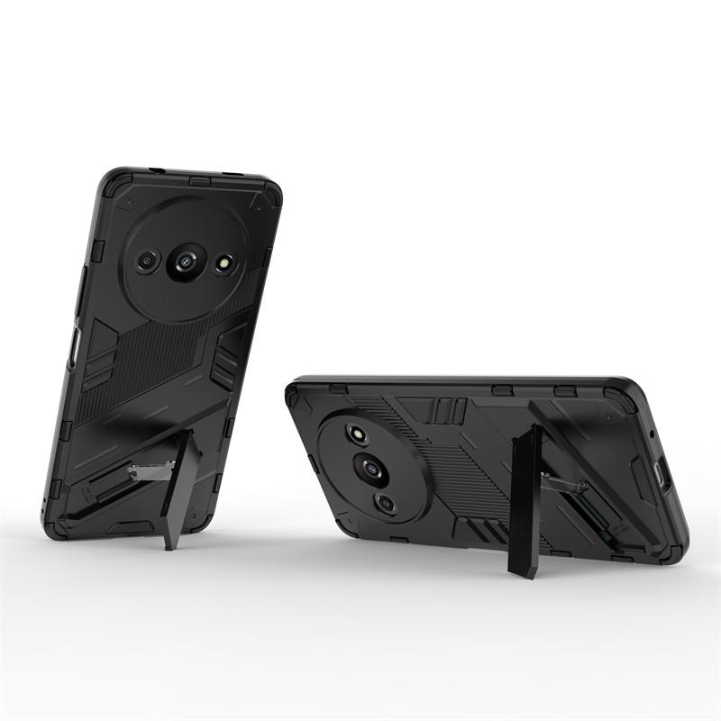 For Xiaomi Redmi A3 Case Xiaomi Redmi A3 Cover Armor PC Stand Holder Shockproof TPU Protective Phone Cover For Xiaomi Redmi A3